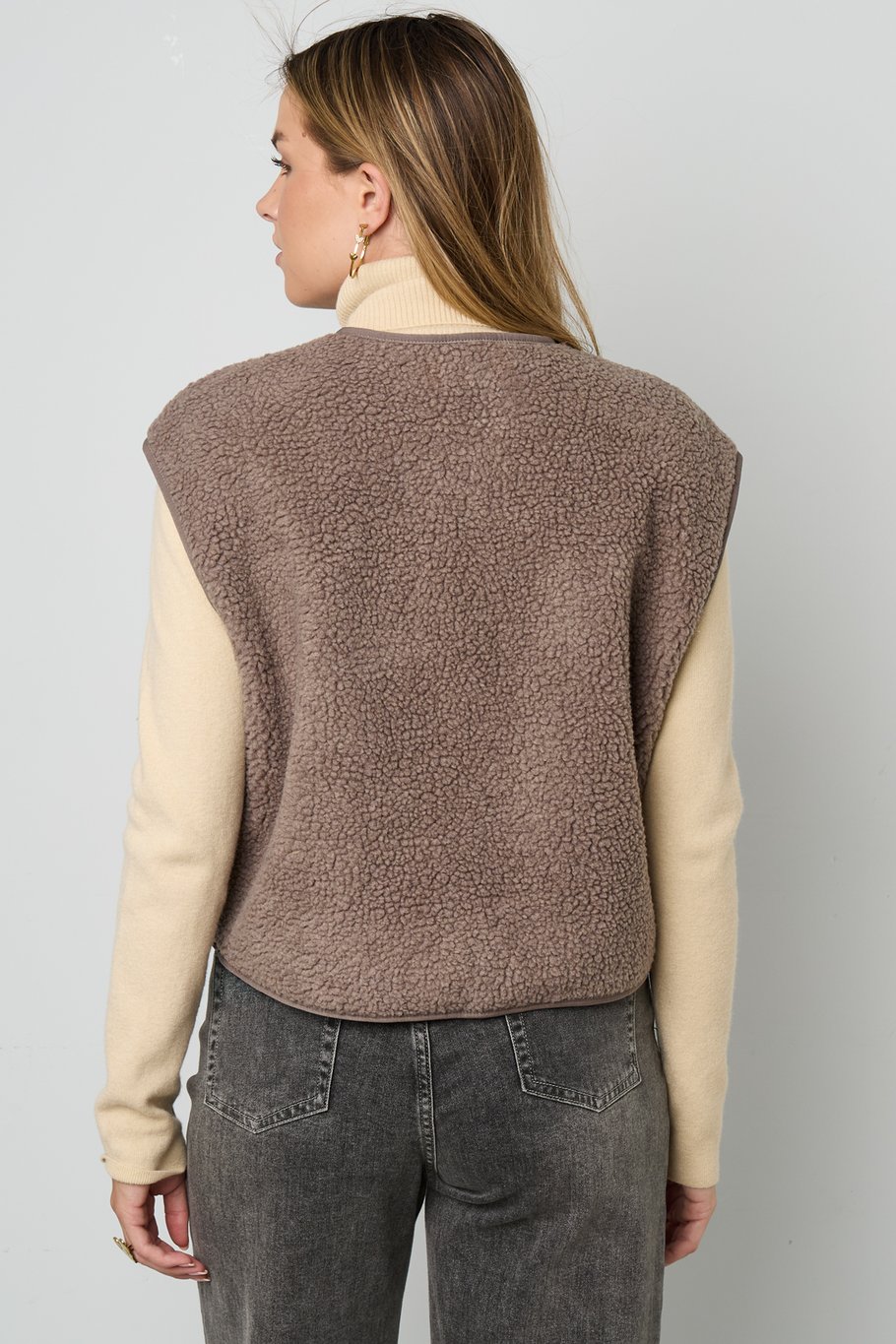 Fluffy Teddy vest Afbeelding5